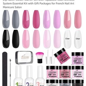 17 piece dip powder nail kit 💅🏽